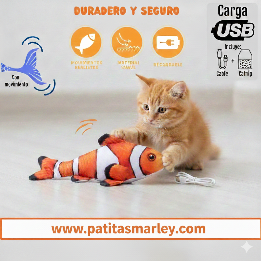 Juguete pescado interactivo eléctrico